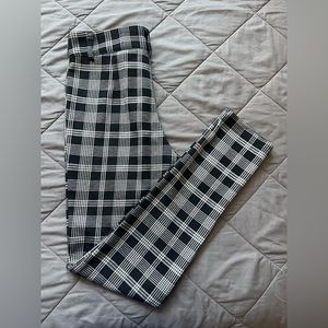 Forever 21 black and white plaid pantsuit
